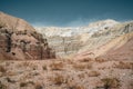 Takyr in Aktau white mountains in Altyn-Emel National Park, Kazakhstan