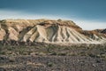 Takyr in Aktau white mountains in Altyn-Emel National Park, Kazakhstan