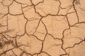 Takyr cracks in dry soil. Cracked alumina Royalty Free Stock Photo