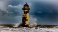 Talacre Lighthouse Flintshire North Wales UK Royalty Free Stock Photo