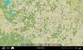 Talacyn District outlined, Belarus. Topographic Humanitarian Royalty Free Stock Photo