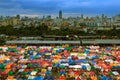 Talad Rod Fai Night Market in Bangkok. Royalty Free Stock Photo