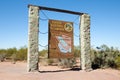 Talampaya National Park Sign - La Rioja - Argentina Royalty Free Stock Photo