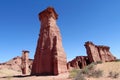 Talampaya red rock formation Royalty Free Stock Photo