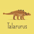 Talarurus dinosaur colorful card