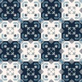 Talavera pattern. Indian patchwork. Azulejos portugal. Turkish ornament. Moroccan tile mosaic Royalty Free Stock Photo