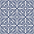 Talavera pattern. Indian patchwork. Azulejos portugal. Turkish ornament. Moroccan tile mosaic Royalty Free Stock Photo