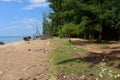Polluted beach Thailand