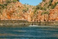 Talbot Bay, Australia - Sep 25 2010: Tourists enjoy thrill seeking Rides through the Horizontal