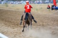 Taldykorgan, Zhetysu region, Kazakhstan - August 31, 2022. Horse racing competition - Baiga. In honor of the day of the