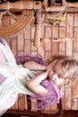 Tale of the sleeping princess Royalty Free Stock Photo