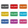 Talent icon or logo, color set