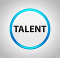 Talent Round Blue Push Button Royalty Free Stock Photo