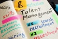 Talent Management System TMS concept. Royalty Free Stock Photo