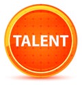 Talent Natural Orange Round Button Royalty Free Stock Photo