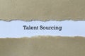 Talent sourcing on paper Royalty Free Stock Photo