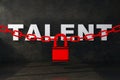 Talent word lock concept