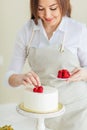 Talented chef enjoys decorating cake