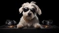 A talented dog takes center stage as a DJ in