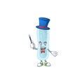 Talented klebsiella pneumoniae Magician cartoon mascot design style