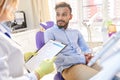 Talented Odontologist Having Appointment