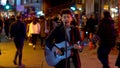 Talented Street musician in London - LONDON, ENGLAND - DECEMBER 10, 2019