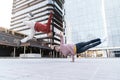 Dancing Crew Doing Break-Dance Royalty Free Stock Photo