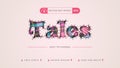 Tales - Editable Text Effect, Font Style Royalty Free Stock Photo