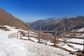 Talgar Pass. Shymbulak ski resort Royalty Free Stock Photo