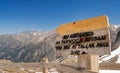 Talgar Pass. Shymbulak ski resort Royalty Free Stock Photo