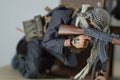 Taliban and weapon Miniature realistic toys man soldier figure