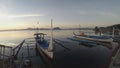 Tourist Boat anchored at Lake shore that cater to inter island travelers