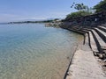 Talise Beach has clear water and is a favorite of residents of Palu, Central Sulawesi, Indonesia.