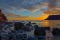The Talisker bay after sunset Royalty Free Stock Photo