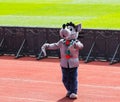 Talisman of Terek football club on Akhmat Arena dances lezginka