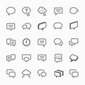 Talk bubble icons illustration. Royalty Free Stock Photo