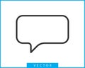 Talk bubble speech icon. Blank empty bubbles vector design elements. Chat on line symbol template. Dialogue balloon sticker