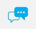 Talk bubble speech icon. Blank empty bubbles vector design elements. Chat on line symbol template. Dialogue balloon sticker Royalty Free Stock Photo