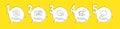 Talk bubble, Time and Web traffic icons set. Reject refresh sign. Chat message, Remove alarm, Website window. Vector