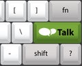 Talk button Royalty Free Stock Photo