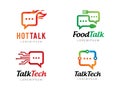 Talk or Chat logo symbol or icon