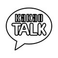 Talk chat messenger icon or logo illustration for website