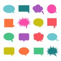 Talk color bubble Royalty Free Stock Photo