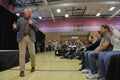 Talk show host Glenn Beck introduces US Senator Ted Cruz Campaigns in Las Vegas before Republican Nevada Caucus Royalty Free Stock Photo