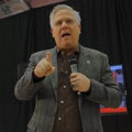 Talk show host Glenn Beck introduces US Senator Ted Cruz Campaigns in Las Vegas before Republican Nevada Caucus