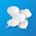 Talk speech bubble Royalty Free Stock Photo