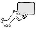 Talkative dog draw