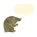 talking bear retro cartoon
