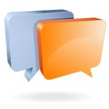 Talking bubbles vector Royalty Free Stock Photo