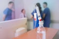 Talking medical staff in hospital Royalty Free Stock Photo